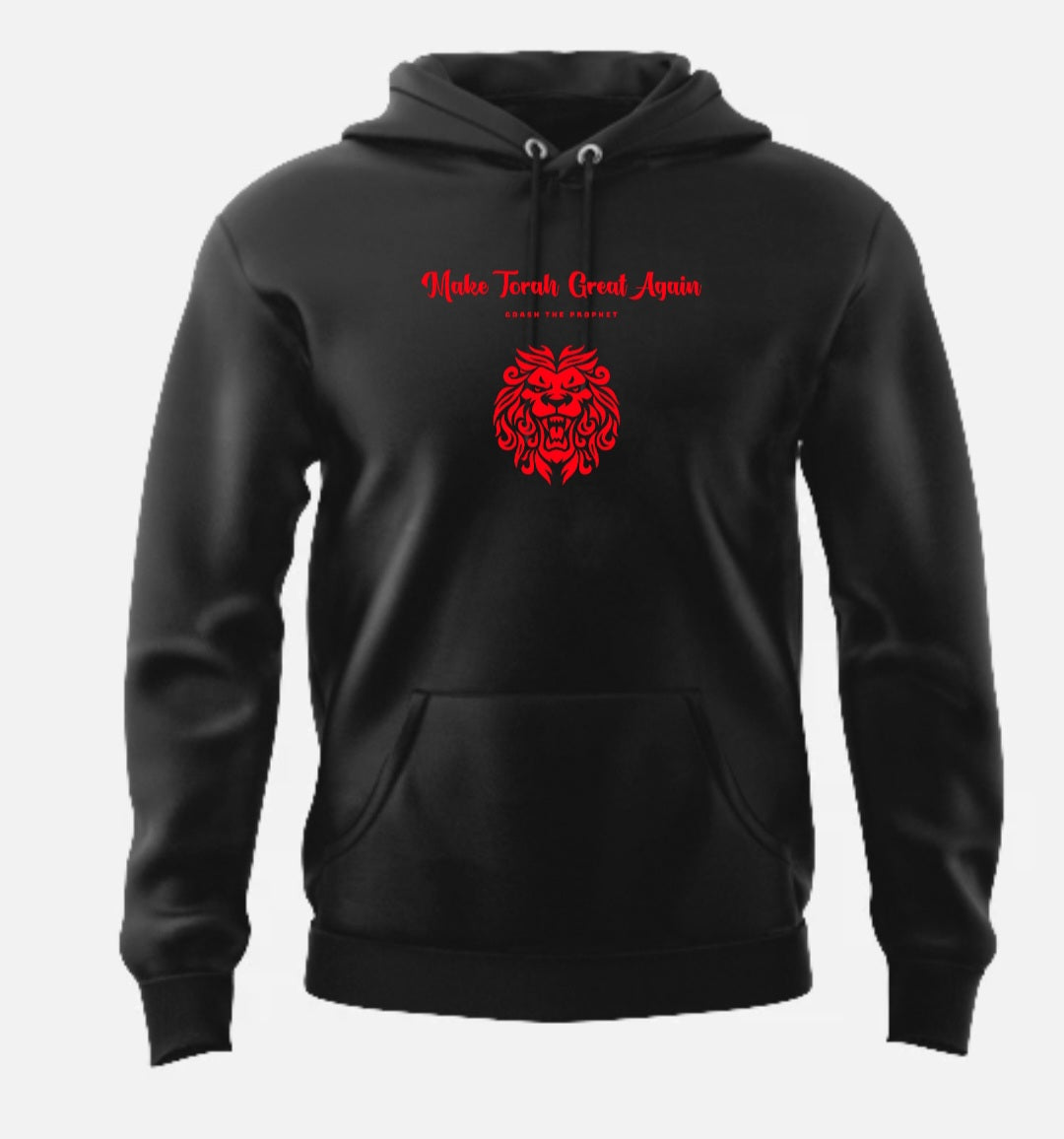 Make Torah Great Again (Hoodie)(Small face Lion)
