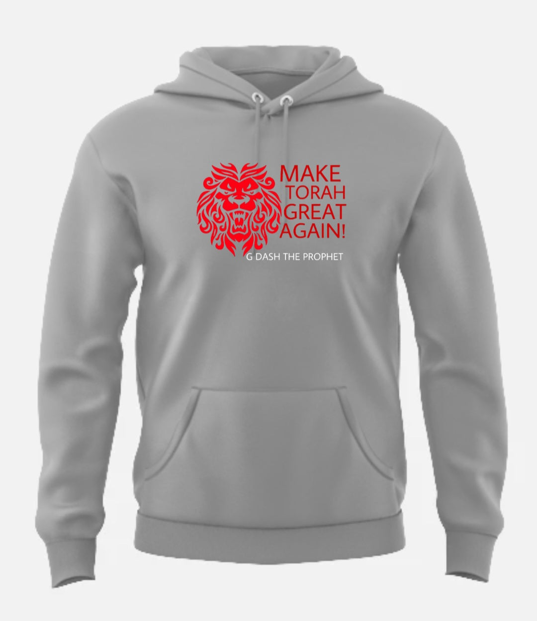 Make Torah Great Again (hoodie)(Big Face Lion)