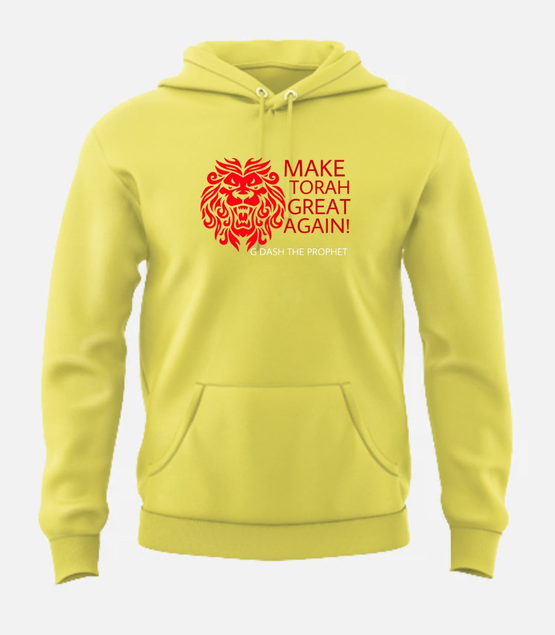 Make Torah Great Again (hoodie)(Big Face Lion)