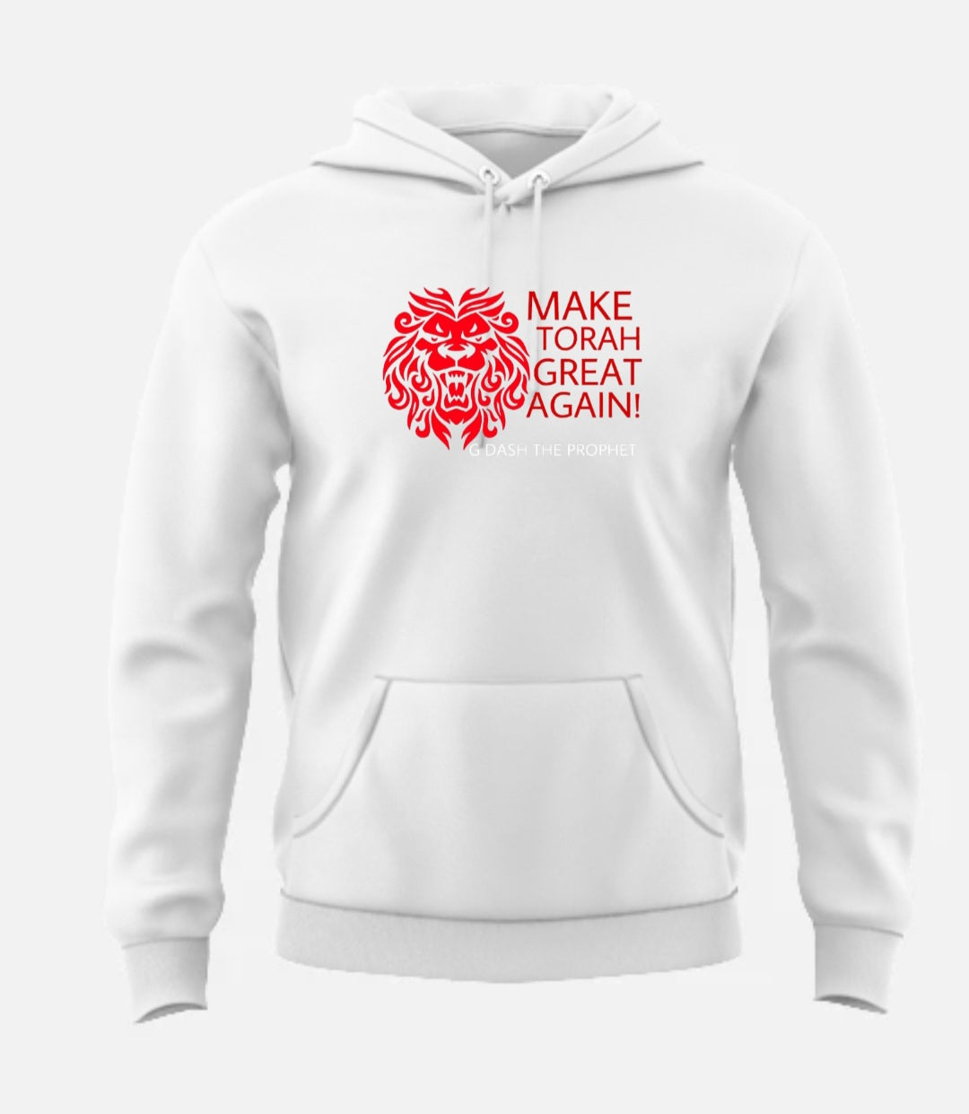 Make Torah Great Again (hoodie)(Big Face Lion)