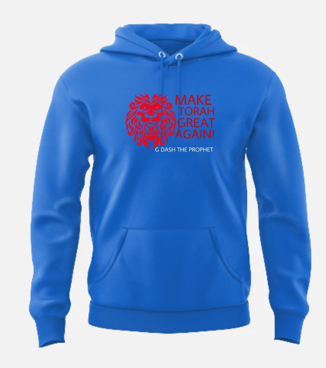 Make Torah Great Again (hoodie)(Big Face Lion)